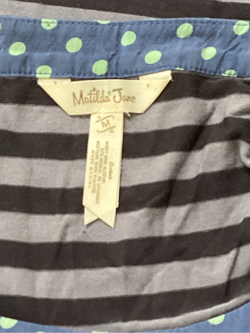 Matilda Jane “Let’s Get Lost” top Whimsical Cottagecore Boho chic M